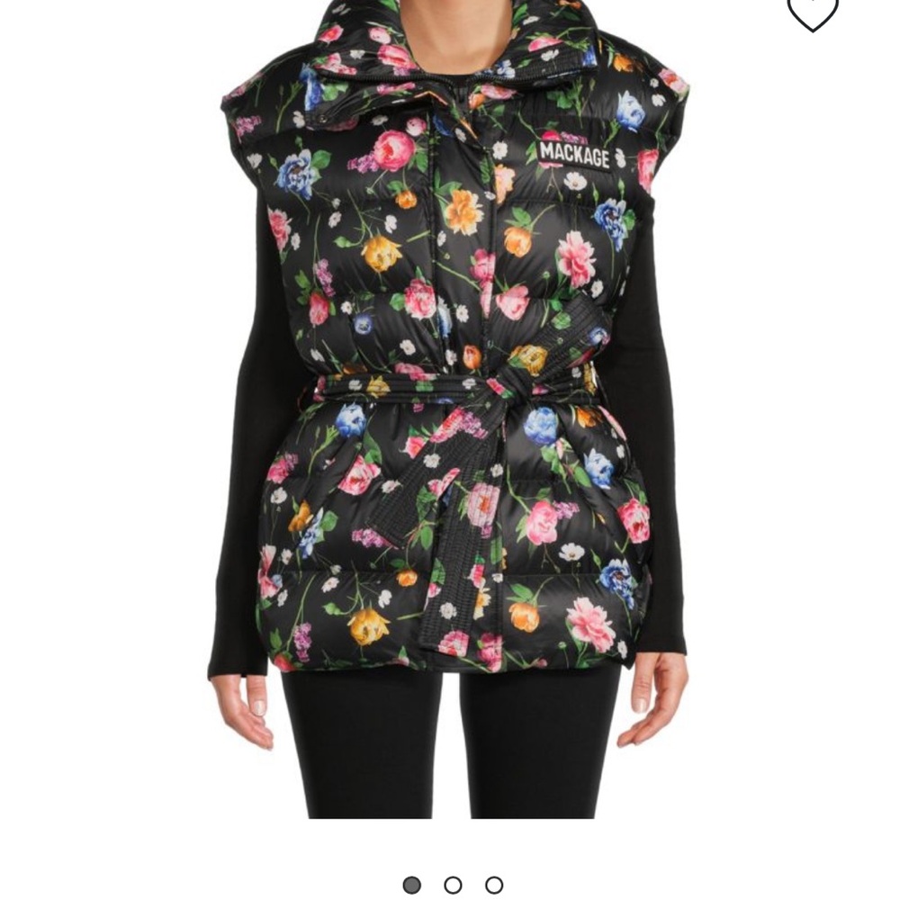 Mackage Floral Down Vest